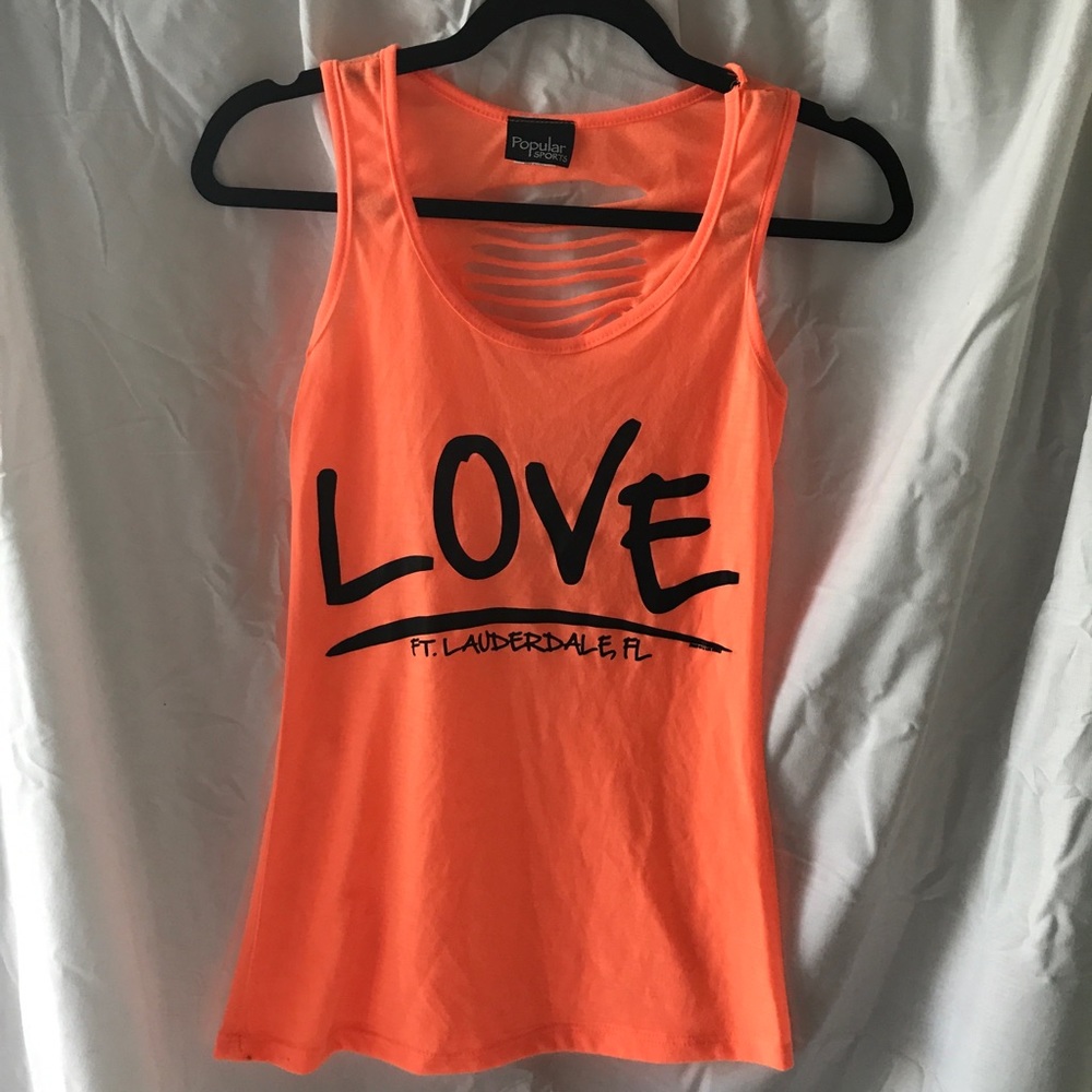 LOVE ft Lauderdale cut open back shirt